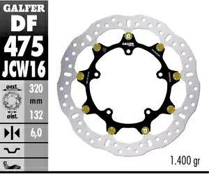 Galfer フロント ブレーキ ディスク WAVE FLOATECH Racing 320X6MM ヤマハ MT-10 SP 2017 Galfer Front Brake Disc WAVE FLOATECH RACING 320X6MM YAMAHA MT-10 SP 2017 【並行輸入品】