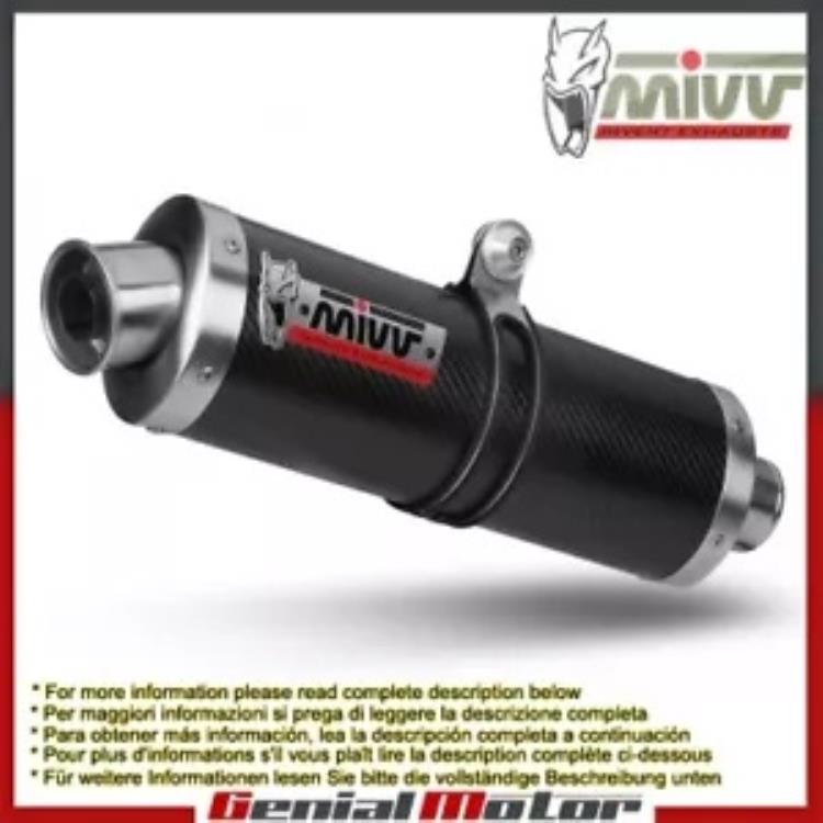 Mivv 排気マフラー オーバル カーボンファイバー スズキ GSF 1200 バンディット 1996 - 2000用 Mivv Exhaust Muffler Oval Carbon Fiber for Suzuki Gsf 1200 Bandit 1996 - 2000 【並行輸入品】