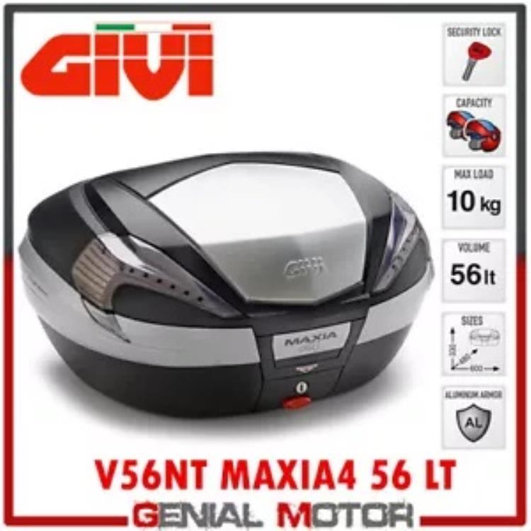 トップケース + 固定キット Givi V56NT MAXIA4 56 Lt Bmw F 800 St 2013 13 Top Case + Fixing Kit Givi V56NT MAXIA4 56 Lt Bmw F 800 St 2013 13 【並行輸入品】