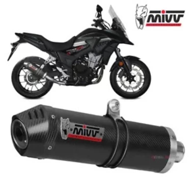 Mivv 排気マフラー オーバル カーボン カーボン キャップカット ホンダ CB 500 X 2017 - 2020用 Mivv Exhaust Muffler Oval Carbon Carbon Cap kat for HONDA CB 500 X 2017 - 2020 【並行輸入品】
