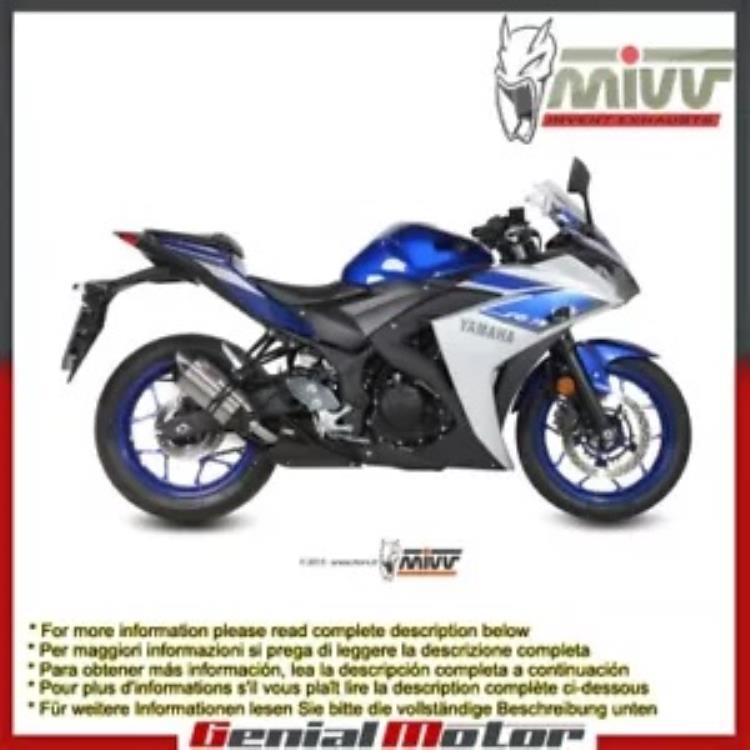 Mivv 排気マフラー Suono ステンレス鋼 ヤマハ Yzf R25 2015 - 2018用 Mivv Exhaust Muffler Suono Stainless Steel for Yamaha Yzf R25 2015 - 2018 【並行輸入品】