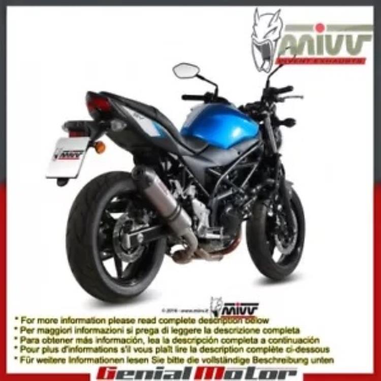 Mivv 排気マフラー オーバル チタン カーボンキャップ付き スズキ Sv 650 2016 - 2018用 Mivv Exhaust Muffler Oval Titanium With Carbon Cap for Suzuki Sv 650 2016 - 2018 【並行輸入品】