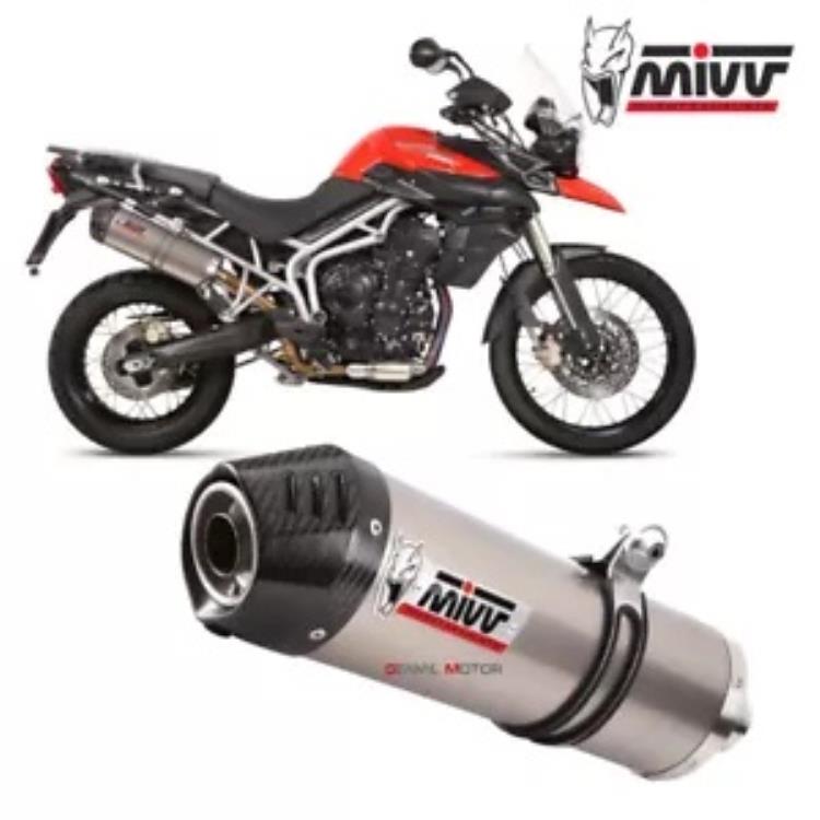 Mivv エキゾースト オーバル チタン カーボン キャップ カット TRIUMPH TIGER 800 XC/XR 2011 - 2016 Mivv Exhaust Oval Titanium Carbon Cap kat TRIUMPH TIGER 800 XC/XR 2011 - 2016 【並行輸入品】