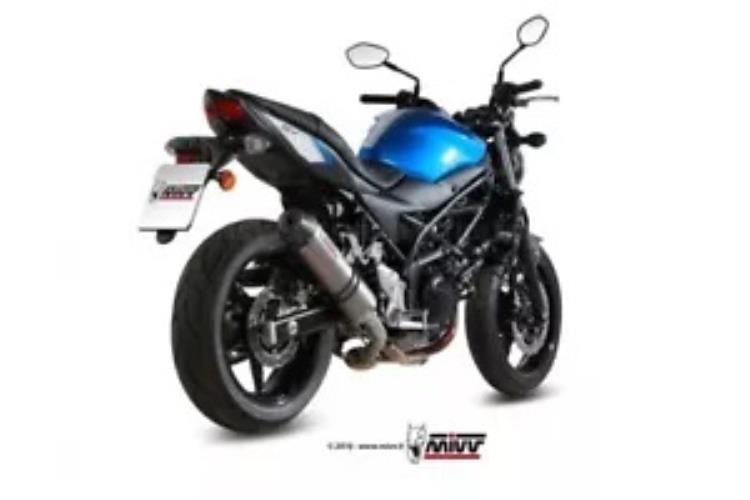 Mivv 排気マフラー オーバル チタン カーボンキャップ付き スズキ Sv 650 2016 - 2023用 Mivv Exhaust Muffler Oval Titanium With Carbon Cap for Suzuki Sv 650 2016 - 2023 【並行輸入品】|カスタムパーツ WORLD倉庫