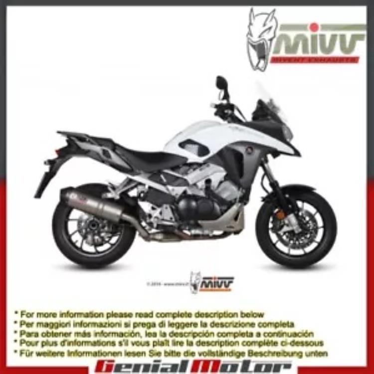 Mivv 排気マフラー オーバル チタン カーボンキャップ付き ホンダ クロスランナー 2015 - 2018 Mivv Exhaust Muffler Oval Titanium With Carbon Cap Honda Crossrunner 2015 - 2018 【並行輸入品】