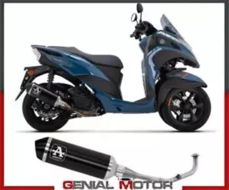 フルエキゾースト アロー アーバンブラックアルミ ヤマハ トリシティ 155 2022 - 2023 Full Exhaust Arrow Urban Black Aluminum YAMAHA TRICITY 155 2022 - 2023 【並行輸入品】