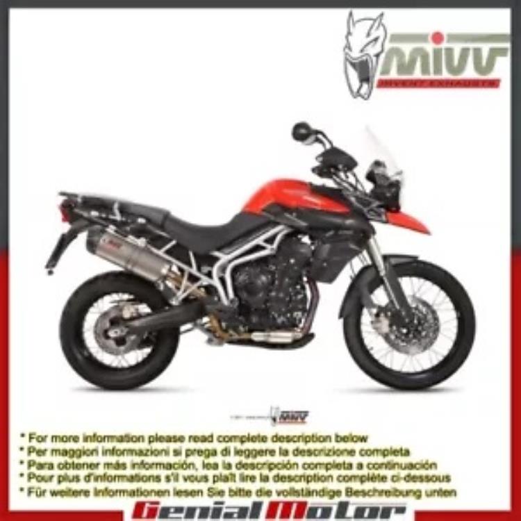 Mivv 排気マフラー オーバル チタン カーボンキャップ付き トライアンフ タイガー 800 2011 2016 Mivv Exhaust Muffler Oval Titanium With Carbon Cap Triumph Tiger 800 2011 2016 【並行輸入品】