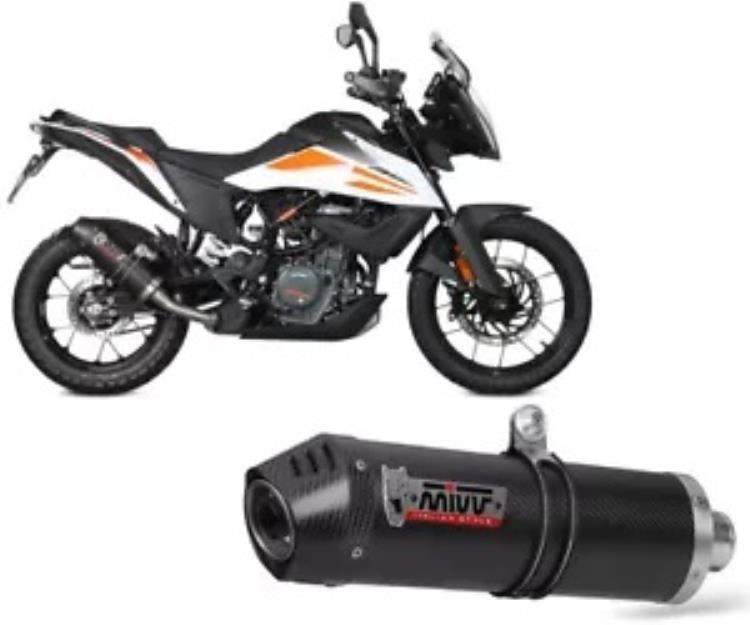 KTM 390 ADVENTURE 2020 - 2022 用 エキゾーストターミナル MIVV オーバル カーボンキャップ付き Exhaust terminal MIVV OVAL WITH CARBON CAP for KTM 390 ADVENTURE 2020 - 2022 【並行輸入品】