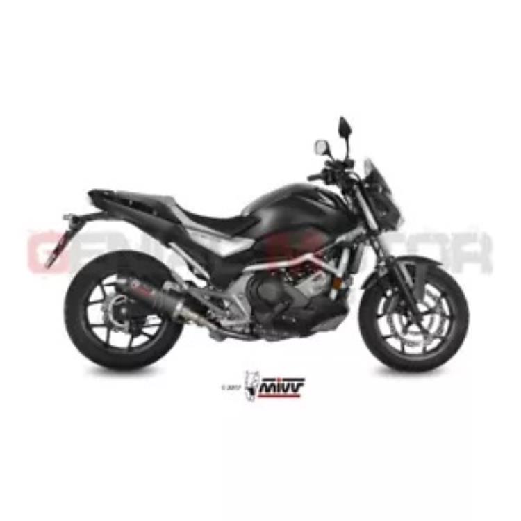 Mivv 排気マフラー オーバル カーボン カーボンキャップ付き ホンダ Nc 750 S X 2016 - 2023 Mivv Exhaust Muffler Oval Carbon with Carbon Cap Honda Nc 750 S X 2016 - 2023 【並行輸入品】