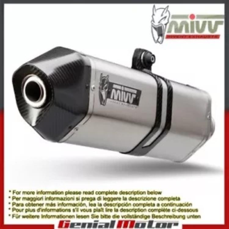 Mivv 排気マフラー スピードエッジ ステンレススチール ホンダ Vfr 800 F 2014 - 2018用 Mivv Exhaust Muffler Speed Edge Stainless Steel for Honda Vfr 800 F 2014 - 2018 【並行輸入品】