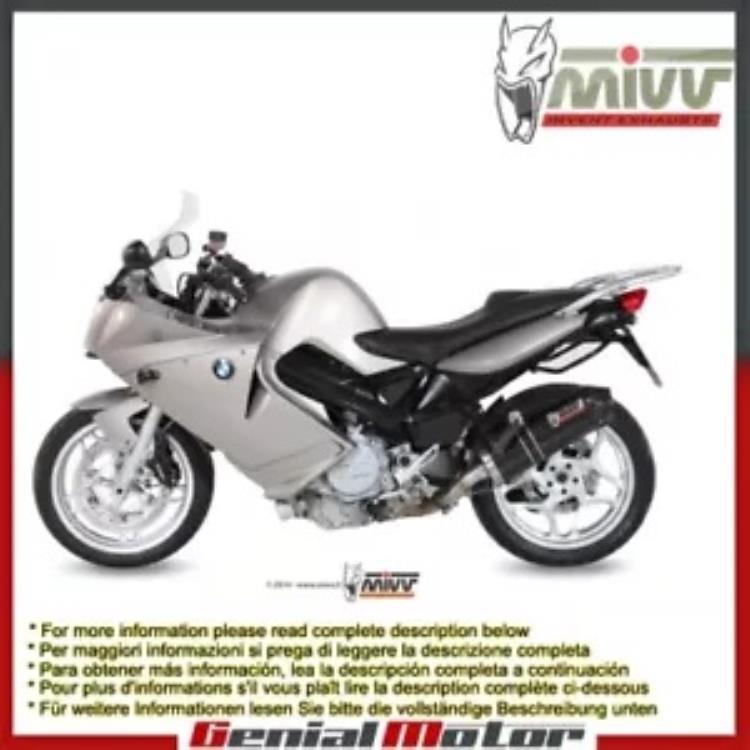 Mivv 排気マフラー オーバル カーボン カーボンキャップ付き Bmw F 800 S St 2006 - 2012用 Mivv Exhaust Muffler Oval Carbon with Carbon Cap for Bmw F 800 S St 2006 - 2012 【並行輸入品】|カスタムパーツ WORLD倉庫