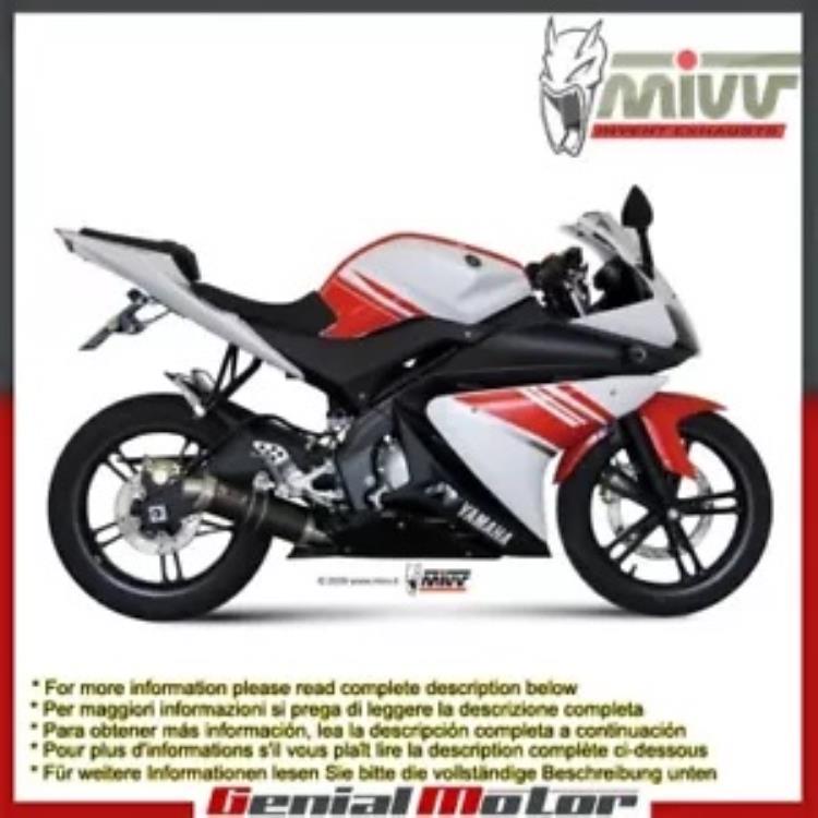 Mivv コンプリートエキゾースト GP カーボンファイバー ヤマハ Yzf R125 2008 - 2013 用 Mivv Complete Exhaust GP Carbon Fiber for Yamaha Yzf R125 2008 - 2013 【並行輸入品】