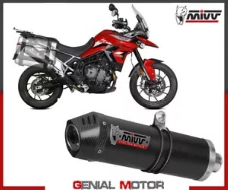 Mivv マフラー スリップオンエキゾースト OVAL Carbon カーボンキャップカット TRIUMPH TIGER 900 GT 2021 Mivv Muffler slipon exhaust OVAL Carbon carbon cap kat TRIUMPH TIGER 900 GT 2021 【並行輸入品】