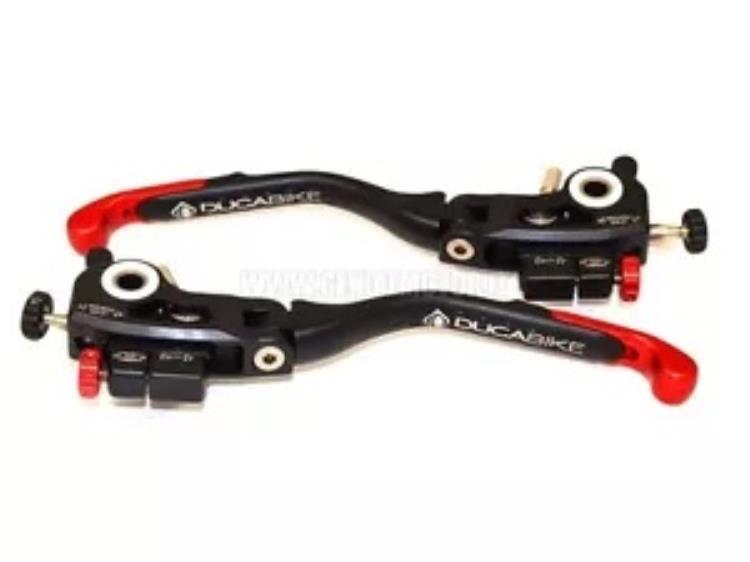 DUCABIKE L01A ブレーキ + クラッチレバー ダブルアジャストメント レッド DUCABIKE L01A BRAKE + CLUTH LEVERS DOUBLE ADJUSTMENT RED 【並行輸入品】