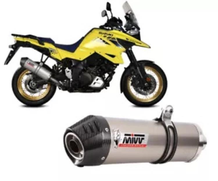 Mivv 排気マフラー オーバル チタン スズキ DL V-Strom 1050 / XT 2023用 Mivv Exhaust Muffler Oval TITANIUM for Suzuki Dl V-Strom 1050 / XT 2023 【並行輸入品】
