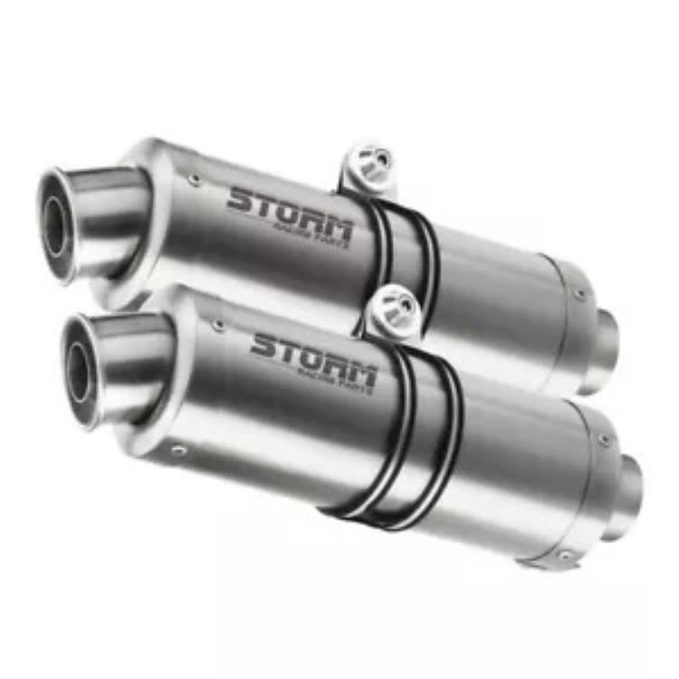 排気ストーム by Mivv マフラー GP スチール ドゥカティ モンスター 1100 2008 - 2010 Exhaust Storm by Mivv Mufflers Gp Steel for Ducati Monster 1100 2008 - 2010 【並行輸入品】