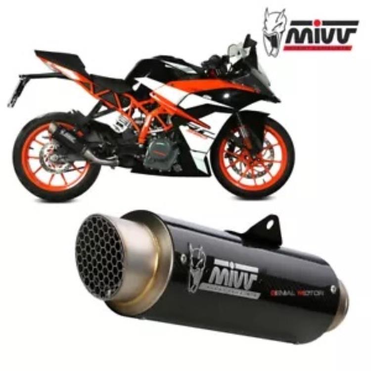 Mivv 排気マフラー GP PRO カーボンカット KTM RC 390 2017 - 2020用 Mivv Exhaust Muffler GP PRO Carbon kat for KTM RC 390 2017 - 2020 【並行輸入品】
