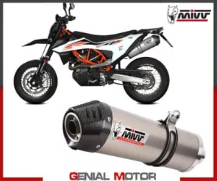 Mivv マフラー スリップオン エキゾースト オーバル チタン カーボン キャップ KTM 690 SMC R 2020 2021 Mivv Muffler slip-on exhaust OVAL Titanium carbon cap KTM 690 SMC R 2020 2021 【並行輸入品】
