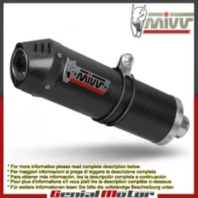 Mivv 排気マフラー オーバル カーボンファイバー カーボンキャップ付き Bmw F 700 Gs 2012 - 2018 Mivv Exhaust Muffler Oval Carbon Fiber with Carbon Cap Bmw F 700 Gs 2012 - 2018 【並行輸入品】