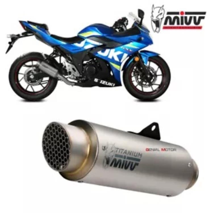Mivv 排気マフラー GP PRO チタン kat スズキ GSX 250 R 2017 - 2020 Mivv Exhaust Muffler GP PRO Titanium kat for SUZUKI GSX 250 R 2017 - 2020 【並行輸入品】