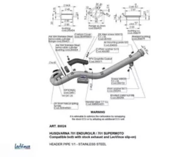 マニホールドエキゾースト Leovince HUSQVARNA 701 SUPERMOTO / ENDURO / ENDURO LR 2023 Manifold Exhausts Leovince HUSQVARNA 701 SUPERMOTO / ENDURO / ENDURO LR 2023 【並行輸入品】