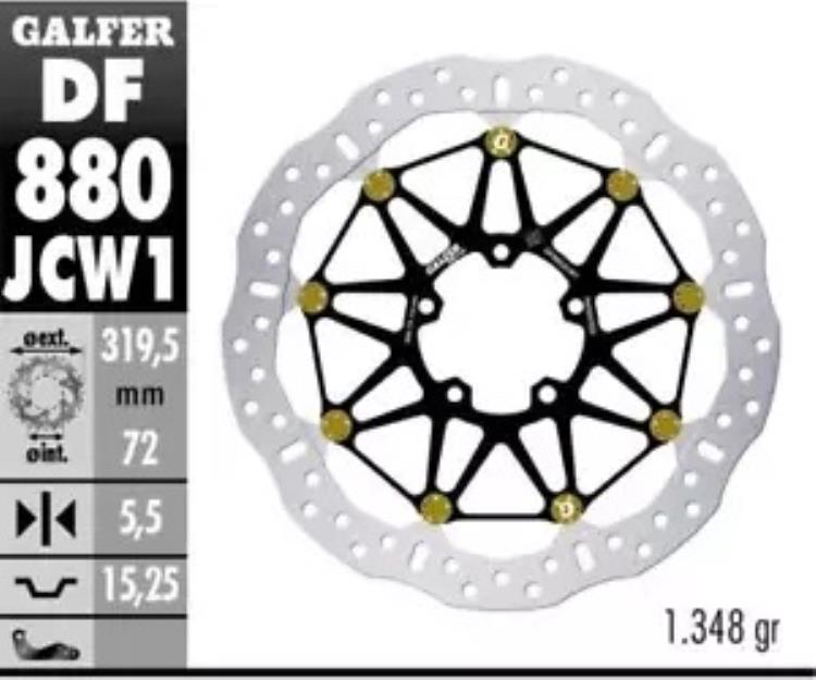 Galfer フロント ブレーキ ディスク WAVE FLOATECH Racing 319.5X5.5MM DUCATI 999 R 2003 Galfer Front Brake Disc WAVE FLOATECH RACING 319.5X5.5MM DUCATI 999 R 2003 【並行輸入品】｜カスタムパーツ WORLD倉庫