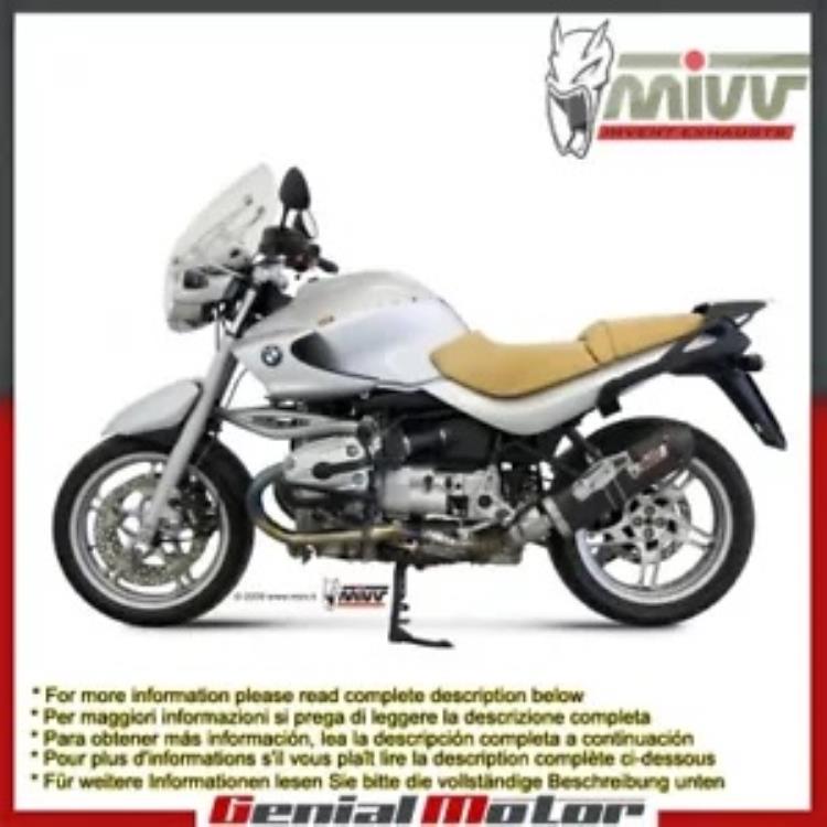 Mivv 排気マフラー オーバル カーボンファイバー カーボンキャップ付き BMW R 1150 R 2000 - 2006 Mivv Exhaust Muffler Oval Carbon Fiber with Carbon Cap Bmw R 1150 R 2000 - 2006 【並行輸入品】