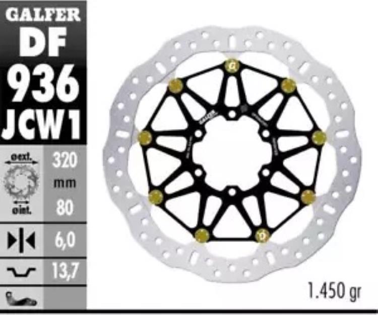 Galfer フロント ブレーキ ディスク WAVE FLTEC 320X6 BMW S 1000 XR M ホイール HAYES CAL 2020 Galfer Front Brake Disc WAVE FLTEC 320X6 BMW S 1000 XR M WHEELS HAYES CAL 2020 【並行輸入品】
