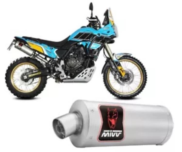 Mivv 排気マフラー Dakar Inox ヤマハ TENERE 700 2019 2024用 Mivv Exhaust Muffler Dakar Inox for YAMAHA TENERE 700 2019 2024 【並行輸入品】