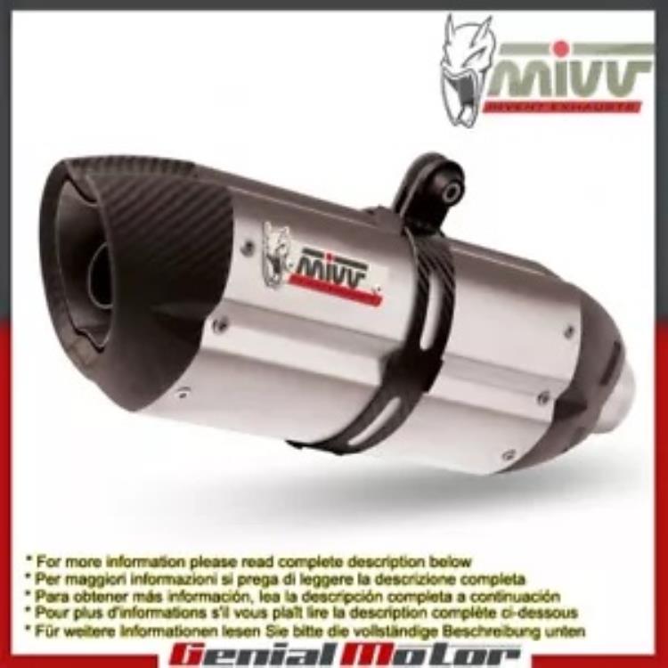 Mivv 排気マフラー Suono ステンレス鋼 Moto Guzzi Breva 1200 2007 - 2011 用 Mivv Exhaust Muffler Suono Stainless Steel for Moto Guzzi Breva 1200 2007 - 2011 【並行輸入品】｜カスタムパーツ WORLD倉庫