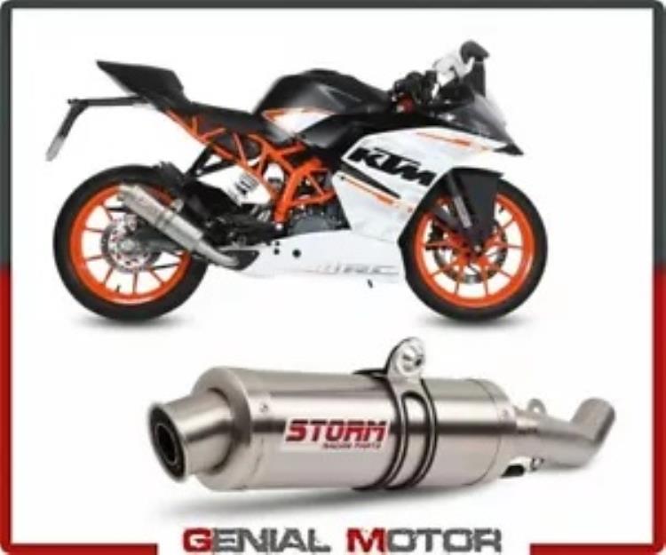 Mivv GP ステンレススチールによる触媒フルシステムストーム KTM Rc 390 2014 2016 Catalyzed Full System Storm by Mivv Gp Stainless Steel for KTM Rc 390 2014 2016 【並行輸入品】