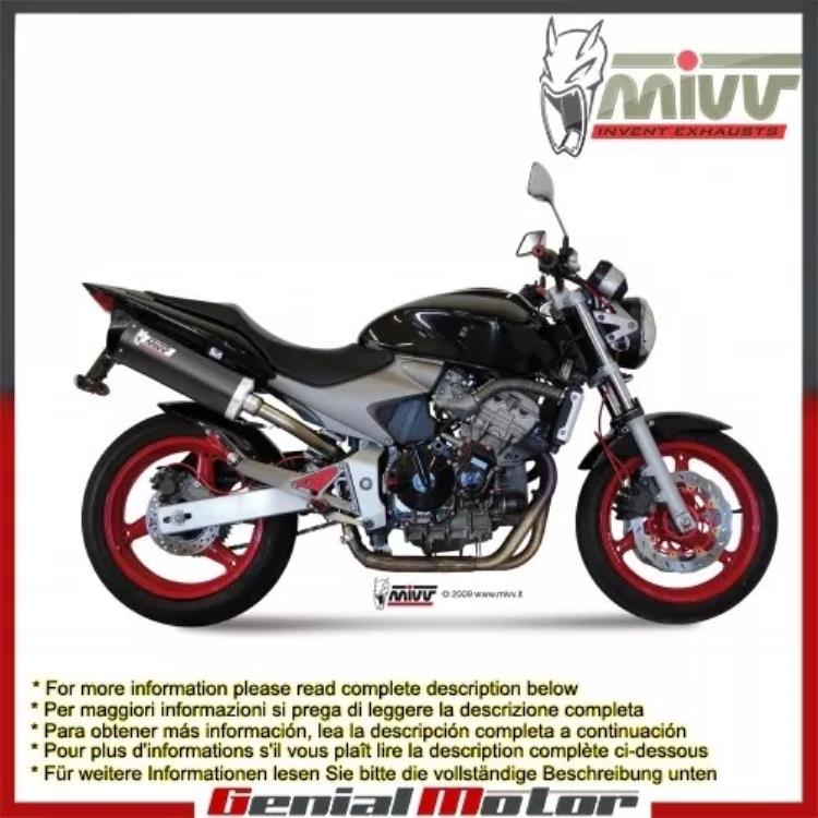 Mivv 排気マフラー オーバル カーボン カーボンキャップ付き ホンダ ホーネット 600 2003 - 2006 Mivv Exhaust Muffler Oval Carbon with Carbon Cap Honda Hornet 600 2003 - 2006 【並行輸入品】