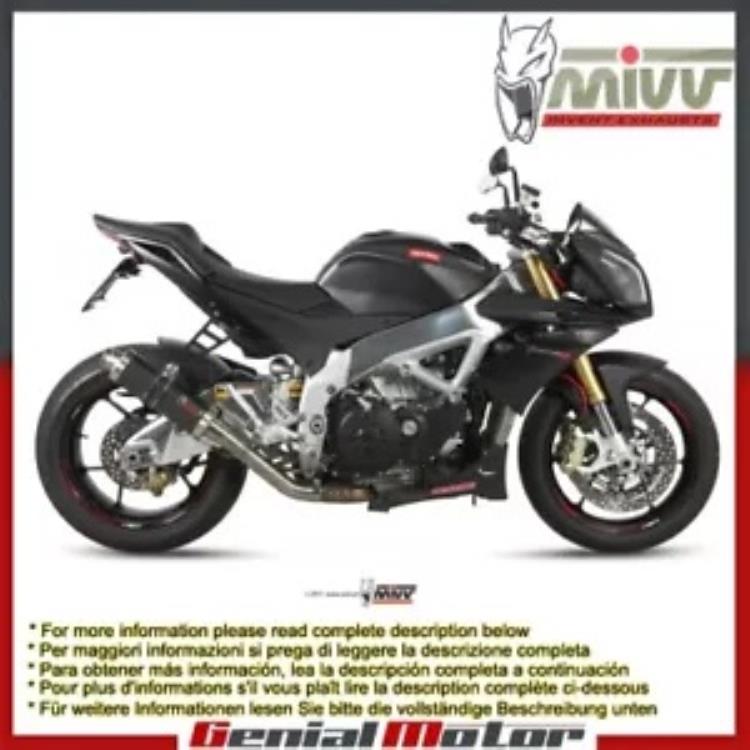 Mivv 排気マフラー GP カーボンファイバーアプリリア Tuono V4 2011 - 2016 用 Mivv Exhaust Muffler GP Carbon Fiber for Aprilia Tuono V4 Aprc 2011 - 2016 【並行輸入品】 75,020円
