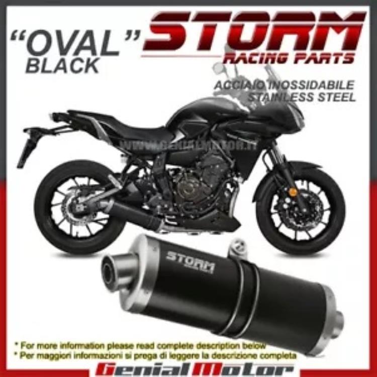 フルシステム ストーム by Mivv マフラー オーバル Nero inox ヤマハ トレーサー 700 2018 18 Full System Storm by Mivv Muffler Oval Nero inox Yamaha Tracer 700 2018 18 【並行輸入品】