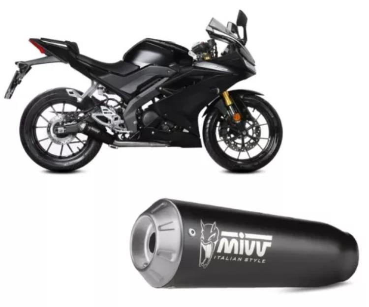 コンプリートエキゾースト MIVV X-M1 ブラック ヤマハ YZF R125 2019 2024用 Complete Exhaust MIVV X-M1 Black for YAMAHA YZF R125 2019 2024 【並行輸入品】