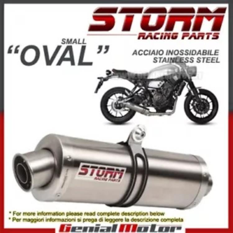 フルシステム ストーム by Mivv マフラー オーバル スチール コンプリート ヤマハ XSR 700 2018 18 Full System Storm by Mivv Muffler Oval Steel Complete Yamaha Xsr 700 2018 18 【並行輸入品】