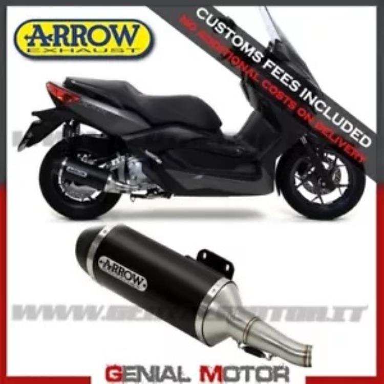 フルエキゾースト アロー アーバン アルミニウム ブラック ヤマハ X-Max 250 2009 - 2016 Full Exhaust Arrow Urban Aluminium Black Yamaha X-Max 250 2009 - 2016 【並行輸入品】