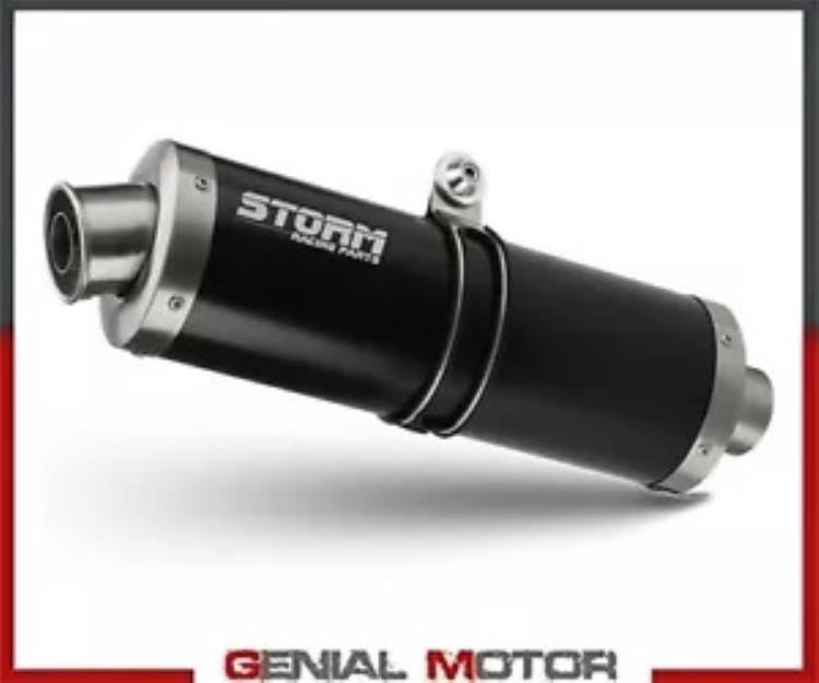 フルシステム ストーム by Mivv マフラー オーバル Nero inox ヤマハ トレーサー 700 2016 - 2018 Full System Storm by Mivv Muffler Oval Nero inox Yamaha Tracer 700 2016 - 2018 【並行輸入品】