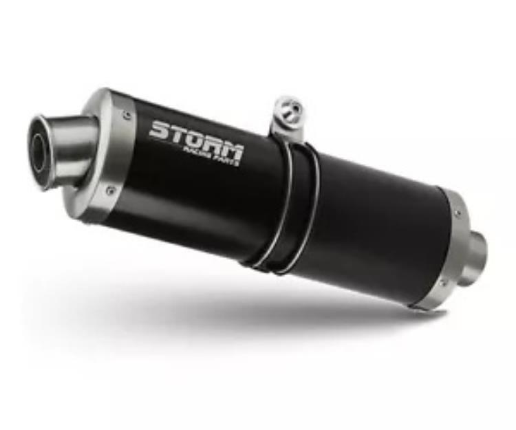 フルシステム ストーム by Mivv マフラー オーバル Nero inox ヤマハ トレーサー 700 2016 - 2023 Full System Storm by Mivv Muffler Oval Nero inox Yamaha Tracer 700 2016 - 2023 【並行輸入品】