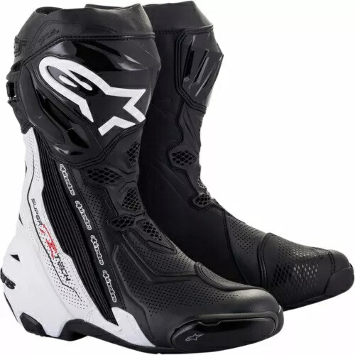 アルパインスターズ スーパーテック V ブーツ - ブラック/ホワイト - US 11.5 / EU 46 2220121-12-46 ALPINESTARS SUPERTECH V BOOTS - BLACK/WHITE - US 11.5 / EU 46 2220121-12-46 【並行輸入品】｜カスタムパーツ WORLD倉庫
