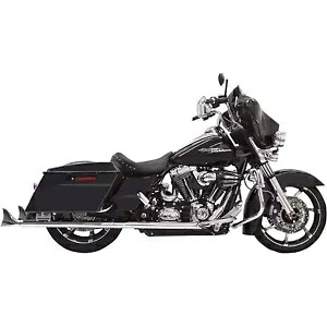 フィッシュテール マフラー - クローム - バッフルなし - 36 インチ - 95-'16 ツーリング 1F17E36 Fishtail Mufflers - Chrome - w/out Baffle - 36\