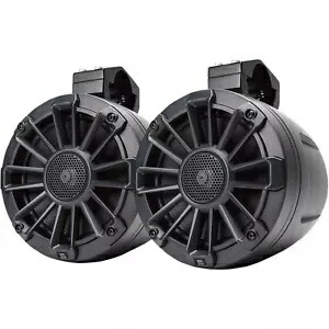 MB クォート 400 ワット ユニバーサル UTV チューニング システム 6.5 インチ - ブラック UNI6.1BTA MB Quart 400 Watt Universal UTV Tuned System 6.5\