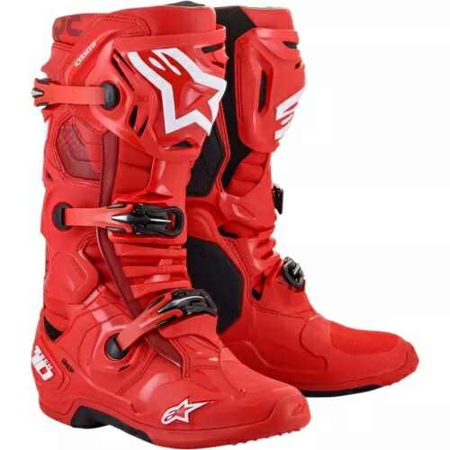 Alpinestars Tech 10 オートバイ ブーツ - レッド - US 10 2010020-30-10 Alpinestars Tech 10 Motorcycle Boots - Red - US 10 2010020-30-10 【並行輸入品】