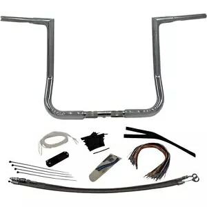 Fat Baggers ハンドルバー キット - フラット トップ - 14 インチ - クローム 709114 Fat Baggers Handlebar Kit - Flat Top - 14\