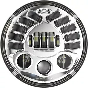 カスタム ダイナミクス アダプティブ ヘッドランプ 7 インチ ハーレーダビッドソン用 - クローム PB-7A-14-C Custom Dynamics Adaptive Headlamp 7\