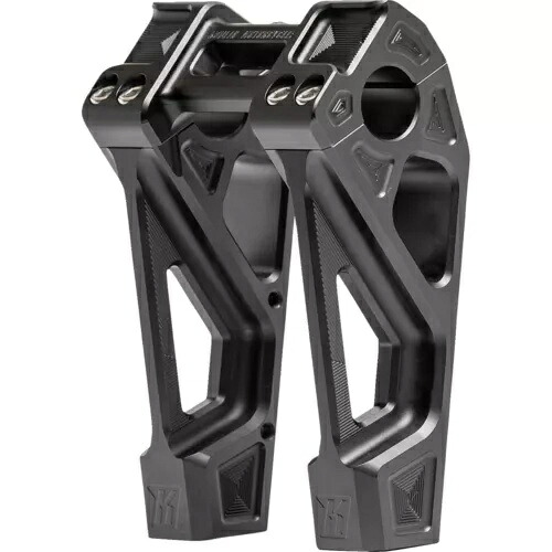 Kodlin USA ライザー - ファストバック - クランプ付き - 6 インチ - ブラック K55129 Kodlin USA Risers - Fastback - Includes Clamp - 6" - Black K55129 【並行輸入品】|カスタムパーツ WORLD倉庫