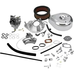 S&S サイクル スーパー E キャブレター キット 93-99 用 - 80 インチ ビッグツイン 11-0419 S&S Cycle Super E Carburetor Kit for '93-99 - 80" Big-Twin 11-0419 【並行輸入品】|カスタムパーツ WORLD倉庫