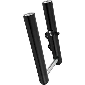 Hot Legs フォークレッグ - カスタム シングルディスク - スムース - ブラック - '00-'06 FLST 06-555 Hot Legs Fork Legs - Custom Single Disc - Smooth - Black - '00-'06 FLST 06-555 【並行輸入品】