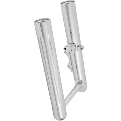 Hot Legs フォークレッグ - デュアルディスク - ディープカット - クローム - '00-'07 FLT 06-512 Hot Legs Fork Legs - Dual Disc - Deep Cut - Chrome - '00-'07 FLT 06-512 【並行輸入品】