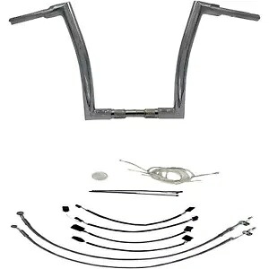 Fat Baggers ハンドルバー キット - フラット トップ - 14 インチ - クロム 609614 Fat Baggers Handlebar Kit - Flat Top - 14" - Chrome 609614 【並行輸入品】｜カスタムパーツ WORLD倉庫